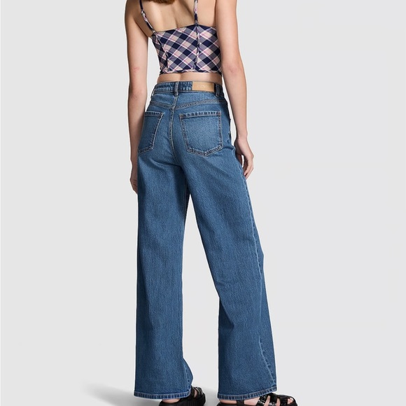 {12} DENIM BY PINK HIGH-RISE STRAIGHT JEANS - Picture 2 of 9